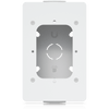 Caja de conexiones para lectores de acceso UniFi y visores de intercomunicación que admite montaje en superficie plana y fijación a conductos de 3/4