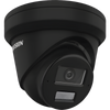 [Dual Light + 2 Micrófonos de Doble Matriz] Turret IP 4 Megapixel / Color Negro / Lente 2.8 mm / 30 mts Luz Blanca + 30 mts IR / ACUSENSE / Exterior IP67 / WDR 120 dB / PoE / ONVIF / Micro SD / Metal / ACUSEEK