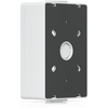 Caja de conexiones para lectores de acceso UniFi y visores de intercomunicación que admite montaje en superficie plana y fijación a conductos de 3/4