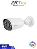 ZKTECO BS-854C31C-S4-C-MI-S – Cámara IP Bullet Full Color de 4 MP, Serie BioSense, Lente 2.8 mm, Micrófono Integrado, Video Analítico IVA, Visión nocturna a color hasta 30 m, PoE, IP67, Onvif y Carcasa Metálica