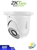 ZKTECO ES-855P31C-S8-MI-S-HL - Cámara IP domo híbrida inteligente de 5 MP, serie BioSense, lente de 3.6 mm, micrófono integrado, análisis de video inteligente (IVA), visión nocturna híbrida: IR 40 m / luz blanca 30 m, PoE, IP67, Onvif y carcasa metálica