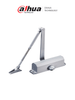 DAHUA ASF102S - Cierrapuertas automático para puertas de hasta 60 KG / Ángulo de apertura de 180° / Apertura en ambos sentidos, derecha o izquierda