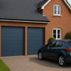 Puerta D / Garage D / Alta Calidad / Linea Central / Color GRIS /  acabdo DELUXE / 10X8 pies / AISLADA / Estilo Americana.