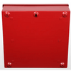 Caja Metálica Roja Serie | Documentos De Registro Del Sistema | Con Cerradura De Botón | 12x12x4