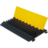 Protector de Cable de 5 Canales / Base de Goma y Tapa de Plástico / Capacidad 4.6 Toneladas / Canal 38x35MM / Longitud 90 cm / Amarillo y Negro