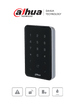 DAHUA DHI-ASR2101A-ME - Lectora con Tecnologia Dual con Teclado para Panel de Control de Acceso/ Soporta Tarjetas ID y Mifare/ Soporta Passwords/ Wiegand y RS-485/ Soporta Uso Exterior/
