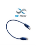 SBE TECH SBE-PCC60.3M-BL28 - Patch cord cat. 6 DIAMETRO REDUCIDO 28 AWG con bota inyectada color azul, 30 cm