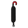 Resorte ROJO para Barreras Vehiculares Hikvision DS-TMG520 / Refacción