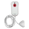 Pulsador de Cama Blanco Antibacteriano / Botón Rojo de Alarma 20mm / Conector Magnético / Protección IP67 / Cable 2m Resistente al Fuego / Libre de Halógenos / Braille 'SOS'
