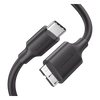 Cable USB Tipo C 3.0 a Micro Tipo B | 1m |Carga Rápida | 5 Gbps | Transferencia de Datos | Blindaje Interior Múltiple | Compatible con Disco Duro Externo, Portátiles, Seagate, Nikon, Canon.