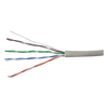 Bobina de Cable UTP 305 Metros (1000 Pies) de Cobre, PanNet, Gris, Categoría 5e (24 AWG), PVC (CM), de 4 Pares