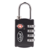 Candado de Combinación Maletero Negro TSA / Medida 30 mm/ / Nivel de seguridad 3 / Discos Programables.