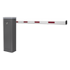 Kit de Barrera Vehicular Derecha y Brazo de 3 Metros / Finales de Carrera Ajustables por Programación / Movimiento Fluido / Diseño Elegante Color Gris / Con Corona Led Semaforizada