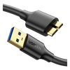 Cable Adaptador USB-A 3.0 a Micro USB 3.0 / 0.5 Metros / Carga y Sincronización de Datos / Velocidad de hasta 5 Gbps / Blindaje Interior Múltiple / Núcleo de Cobre Estañado de 22 AWG / Compatibilidad Universal.