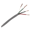 Bobina de 305 Metros (1000 Pies) / Cable de Cobre / 4 X 18 AWG / Tipo Alarmas UL / Para Interior / Color Gris / Para Aplicaciones de Alarmas de Intrusión / Interfonos / TV Porteros / y Multi-Propósito / Hecho en México