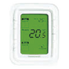 Termostato digital vertical para fan and coil de 2 y 4 tubos, control de ventilador de 3 velocidades, 120 VCA, pantalla LCD con luz de fondo verde