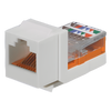 Conector Jack Estilo Leadframe, Tipo Keystone, Categoría 5e, de 8 Posiciones y 8 Cables, Color Marfil