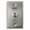 Botón de Cabeza Plana / Exterior IP66 / Estético / Placa de Acero Inoxidable