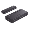 Conmutador HDMI 5X1 | 4K@60Hz | HDMI 2.0, 1.4 | HDCP 2.2, 1.4 | VRR | Dynamic HDR | 3D | CEC | EDID | IR 10 Metros (32.81 Pies) | 18Gbps | Cambio Manual y por Control Remoto | Incluye Cable de Alimentación USB