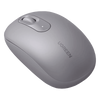 Mouse Inalámbrico 2.4G 800/1200/1600/2400 DPI | Función de 3 botones | Alcance 10m | Silencioso |  Ergonómico | Anti-caída y Anti-interferencias | Batería Alcalina AA incluida  | Color Grey.