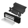 Kit Para Control de Acceso Incluye Chapa Magnética de 1200 Lbs / Montaje En Z y L /  Uso Interior / Certificación UL / En Color Negro / Diseño Elegante