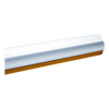 G03750 Mástil de semi-tubular para KX-BG-GA, 4 metros, Color blanco semi elíptico