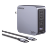 Cargador Rápido GaN / 160W Máximo / 3 USB-C + 1 USB-A / PD3.1 140W / PPS / UFCS / QC5 / Protecciones Múltiples / PC 94-V0