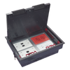Caja de Piso para Cuatro Módulos Universales (Socket M4), para Alimentación Eléctrica y Redes de Datos (11000-43401) No Incluye Faceplates