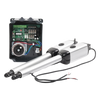 Kit de brazos para automatizar portones vehiculares abatibles de 2 hojas/ 3 Mts / 300 Kg / Uso solo residencial / Compatible con respaldo de energía