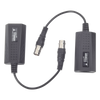 Kit EXTENSOR IP por cable CABLE COAXIAL para distancias de HASTA 200 m / REUTILIZA EL CABLEADO EXISTENTE PARA CONECTAR CÁMARAS IP / No Requiere Energía / Transmisión en Tiempo Real / Protección Contra Sobretensiones Incorporada