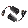 Kit de transceptores activos TURBO HD. Convierte 36/24 Vcc a 12 Vcc regulados, a través de cable  UTP Cat5e / 6. Transmision de 200 m (Revisar tabla de resoluciones )