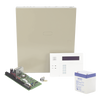 Kit de panel de alarma híbrido de hasta 48 zonas con gabinete, batería y teclado con receptor inalámbrico