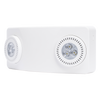 Luz de Emergencia Dual LED / 520 lúmenes / Uso Rudo / Cubierta ABS UL 5VA / Batería 9.6V 3Ah / 90 min Autonomía / Montaje Pared o Techo