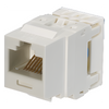 Conector Jack Estilo 110 (de Impacto), Tipo Keystone, Categoría 6, de 8 Posiciones y 8 Cables, Color Blanco