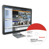 Software NVR para videovigilancia IP con licencia base de 8 canales, compatible con cámaras Honeywell y de terceros