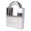 Candado de acero con Guarda Anti Palanca/ Acabado en Cromo Satinado / Doble Cerrojo / Medida 70 mm/ Nivel de seguridad 7/ 4 Llaves Abloy.
