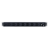 PDU Básico Para Distribución de Energía, Con 8 Tomas NEMA 5-15R Traseras y 2 Tomas 5-15R Frontales, 1UR, 15 Amp, 120 Vca