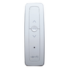 Control remoto 1 canal para motores de persiana Somfy con señal inalámbrica, instrucciones: sube, baja y detener, con posición favorita programada.