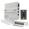 Kit para Control de Acceso Incluye Fuente de 12VCD / Soporta Batería de Respaldo/ Chapa Magnética de 600Lbs / Montajes L y Z / Botón de salida  / Certificación UL y ETL