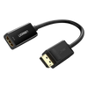 Convertidor DisplayPort a HDMI 4K| 3D | HDR | Blindaje Interno | Botón Liberador | Carcasa de ABS | Plug & Play | CE, FCC, RoHS | Cable de 25 cm (9.84 Pulgadas).