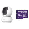 Kit de Cámara IP Wi-Fi / Incluye 1 Pieza Modelo TAPOC200 / 2 Megapixel / Audio Doble Vía /  Utiliza La App Tapo / 1 Memoria Micro SD Modelo  Mod WD32MSD