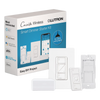 Kit de inicio Caseta Wireless con hub Smart Bridge, atenuador de pared, control Pico y placa Claro para controlar la iluminación desde la app Lutron