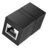 Acoplador (Extensor de Cable Ethernet RJ45 a RJ45) | 1000Mbps | Compatibilidad con Cat7 Cat6A Cat6 Cat5e | Compatible con POE | Ignífugo | ABS