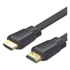 Cable HDMI 2.0 Plano de 1.5 Metros (4.92 Pies) / 4K@60Hz / HDR / 3D / HEC (Canal Ethernet HDMI) / ARC (Canal de Retorno de Audio / Color Profundo de 48 Bits / Audio de 32 Canales / HDCP / Audio Dolby True HD 7.1 / 18 Gbps / EstaÑado y Triple Blindaje / A