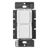 Dimmer y apagador combinados de pared, 300 W incandescente/halógena o 75 W LED/CFL, apagador 300 W / 2.5 A, sin cable neutro, línea Lutron Maestro