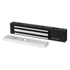 Chapa Magnética  600 Lbs / Led de Estatus / Color Negro /  Libre de Magnetismo Residual / Sensor de Adherencia / Diseño Elegante