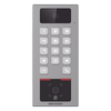 (PoE / 2 Relays) Teclado con Lector Físico de QRs para Exterior Antivandálico IP65 & IK09 con función de Videoportero Multiapartamento / Tarjeta, Código QR, PIN o App HikConnect  / Cámara 2 MP compatible con NVRs /
