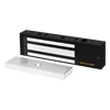 Chapa Magnética 1200 Lbs / En Color Negro / Con Sensor De Adherencia / Led De Estatus / Alimentación 12/24 Vdc Ajustable / Libre de Magnetismo Residual