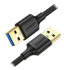 Cable USB-A 3.0 a  USB-A 3.0 / 2 Metros / Macho a Macho / Conector Niquelado / Núcleo de Cobre Estañado / Blindaje Múltiple / Velocidad 5Gbps / No Requiere Controlador / Compatible con USB2.0 Y USB 1.1