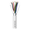 Bobina de 305 m (1000 ft) / Cable para Alarma 6x18 AWG / Blindado / Plenum / Blanco